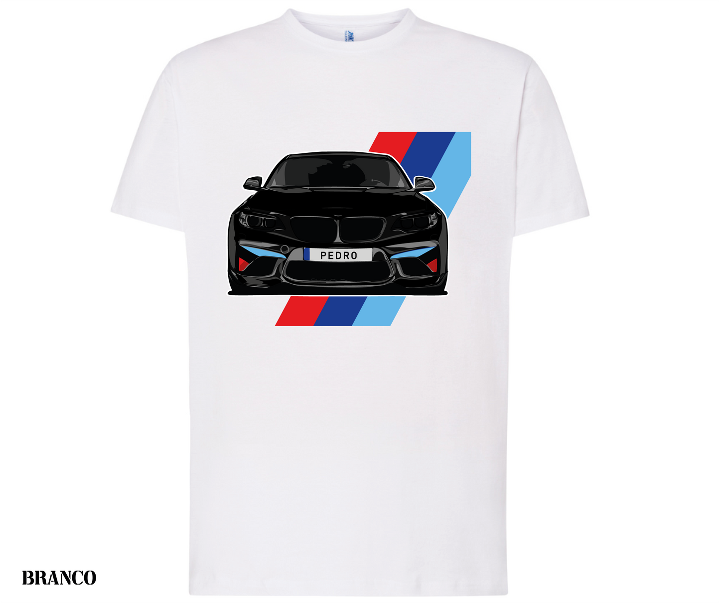 T-SHIRT BMW PRETO PERSONALIZADA