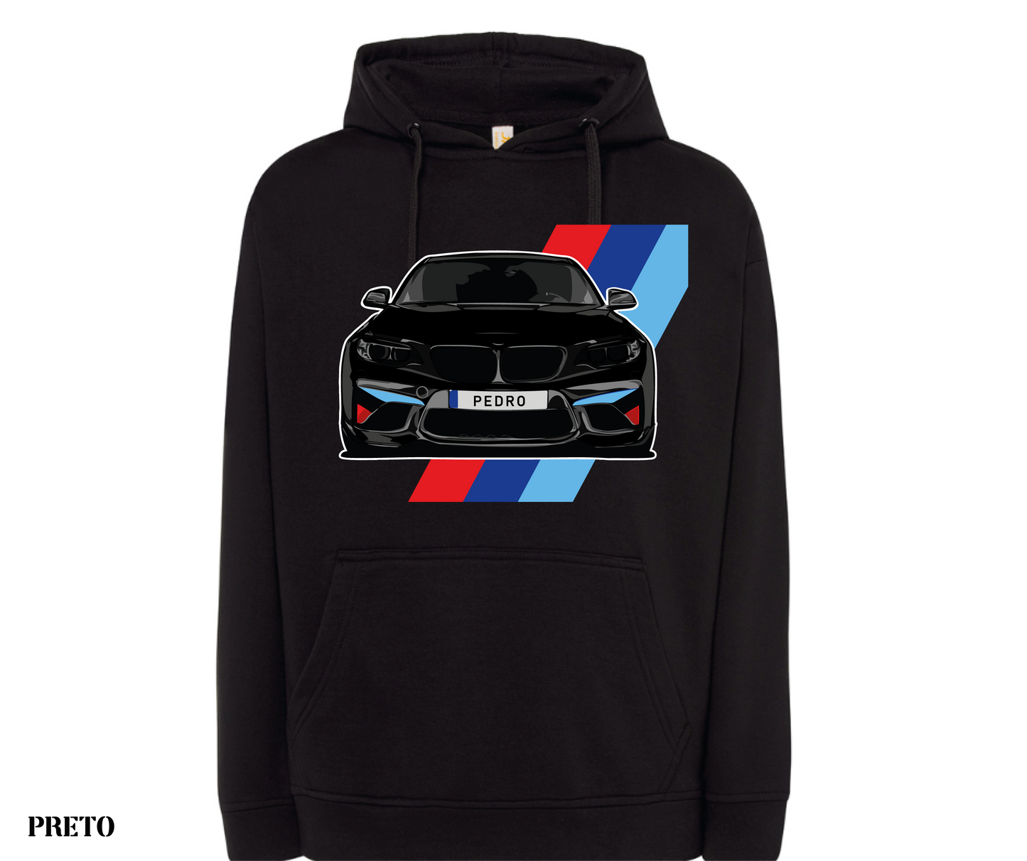 T-SHIRT BMW PRETO PERSONALIZADA