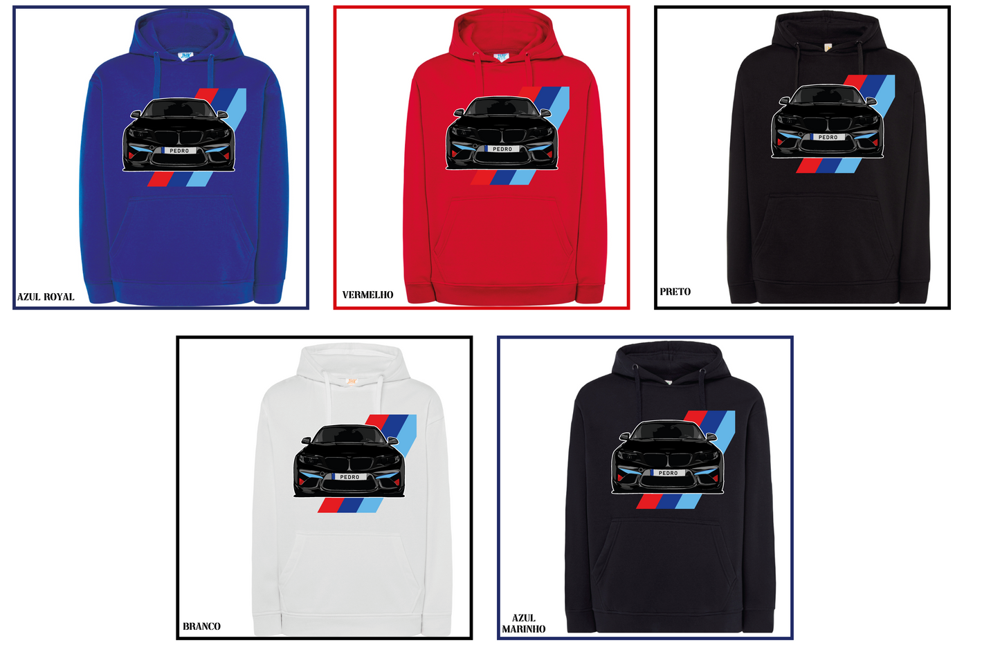 T-SHIRT BMW PRETO PERSONALIZADA